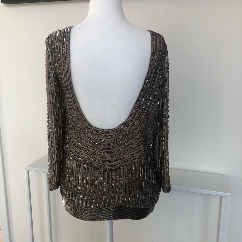 Parker sequin beaded blouse